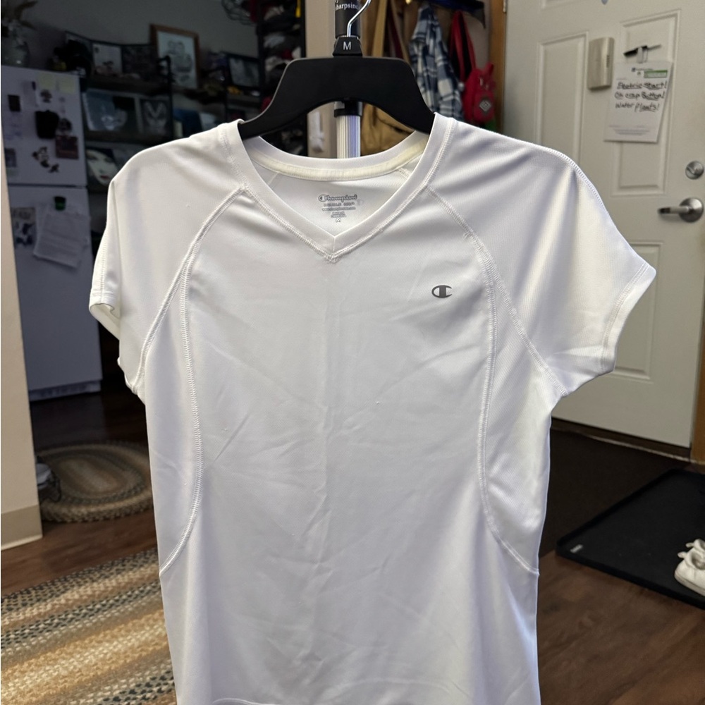 Champion Classic White V-Neck Tee